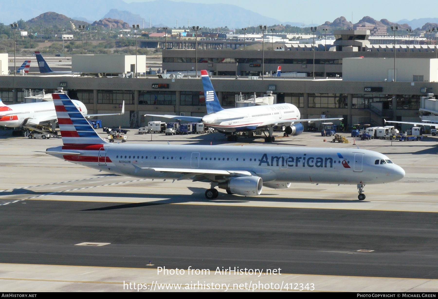 Aircraft Photo of N196UW | Airbus A321-211 | American Airlines | AirHistory.net #412343