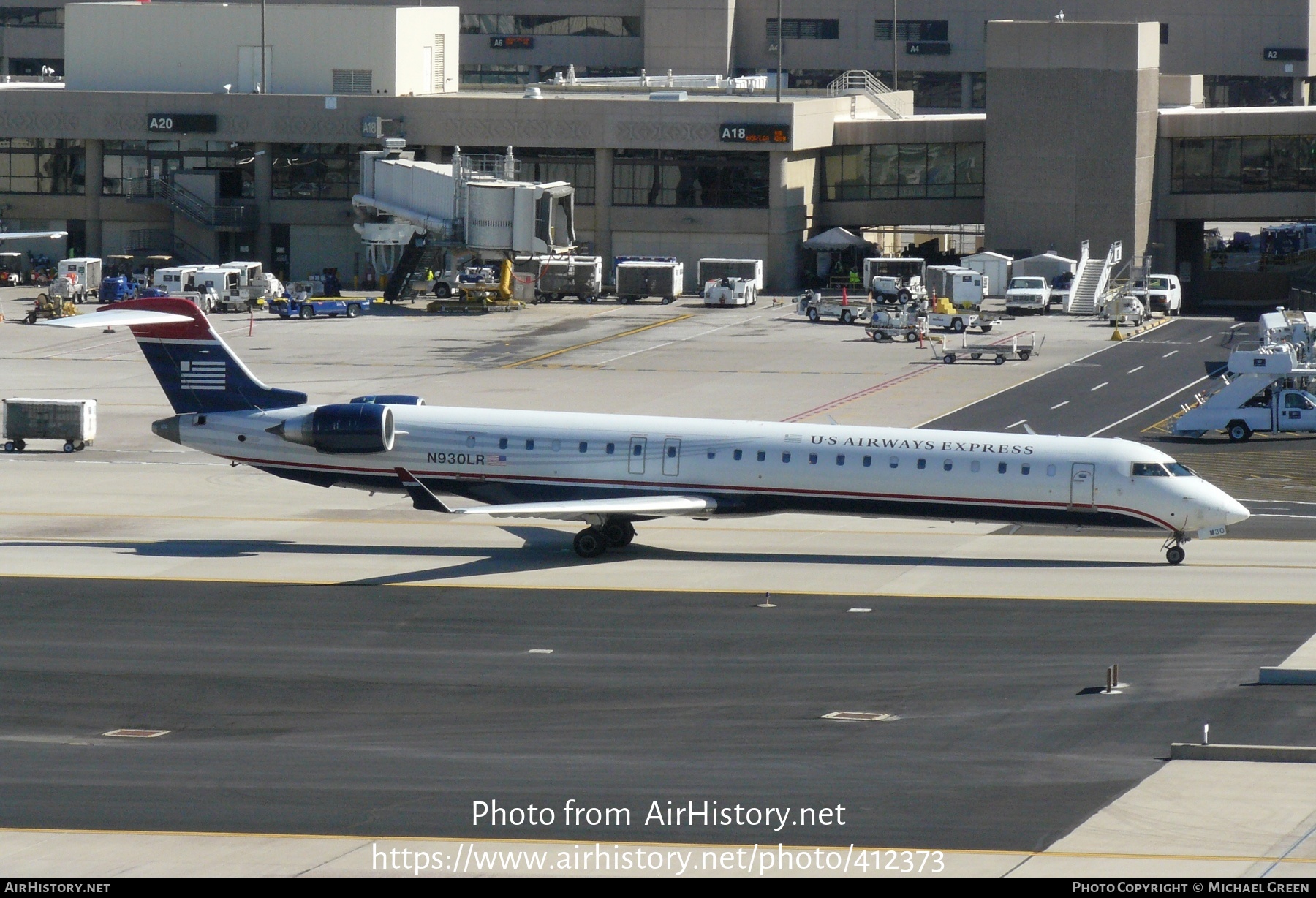 Aircraft Photo of N930LR | Bombardier CRJ-900LR (CL-600-2D24) | US Airways Express | AirHistory.net #412373