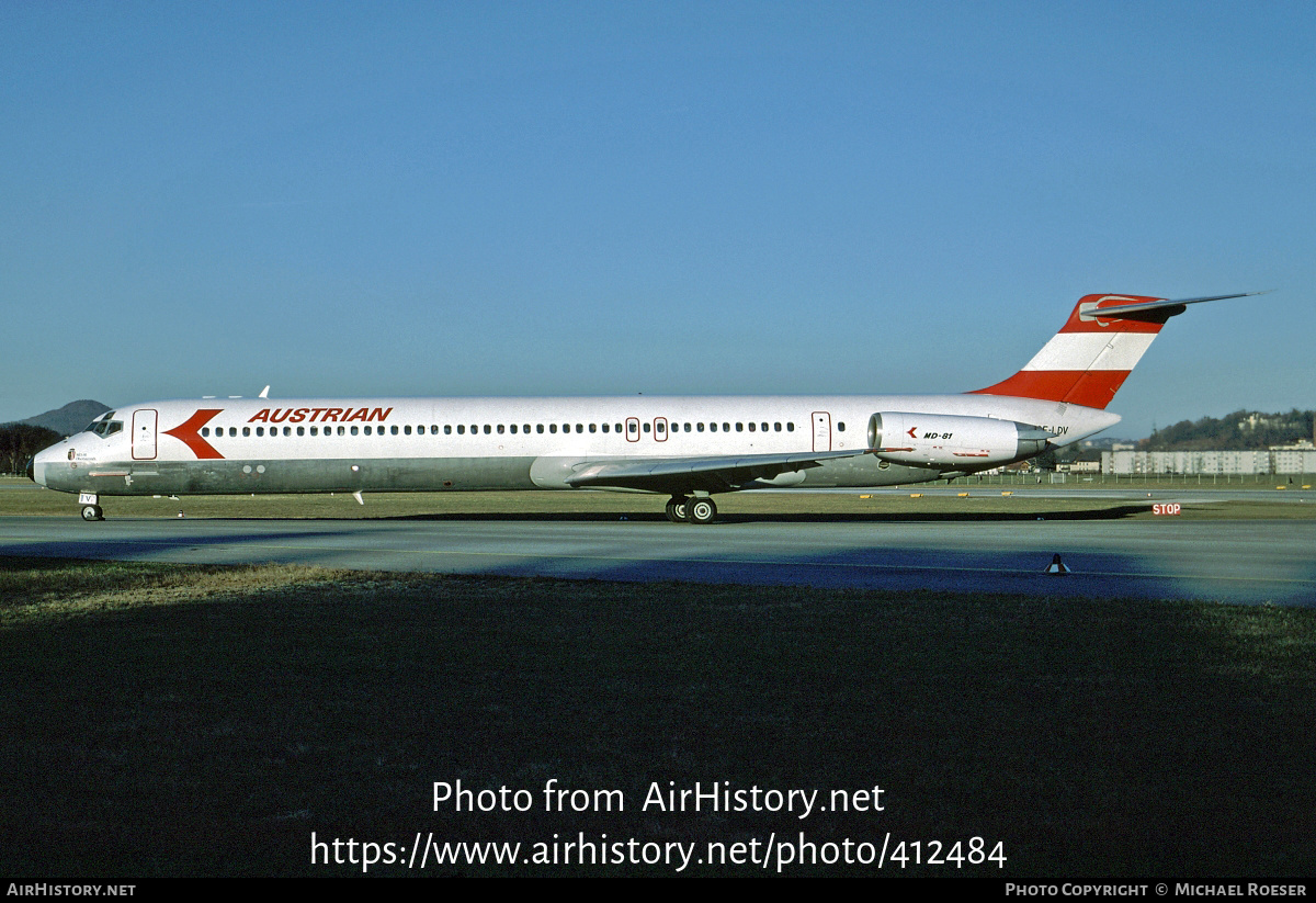 Aircraft Photo of OE-LDV | McDonnell Douglas MD-81 (DC-9-81) | Austrian Airlines | AirHistory.net #412484