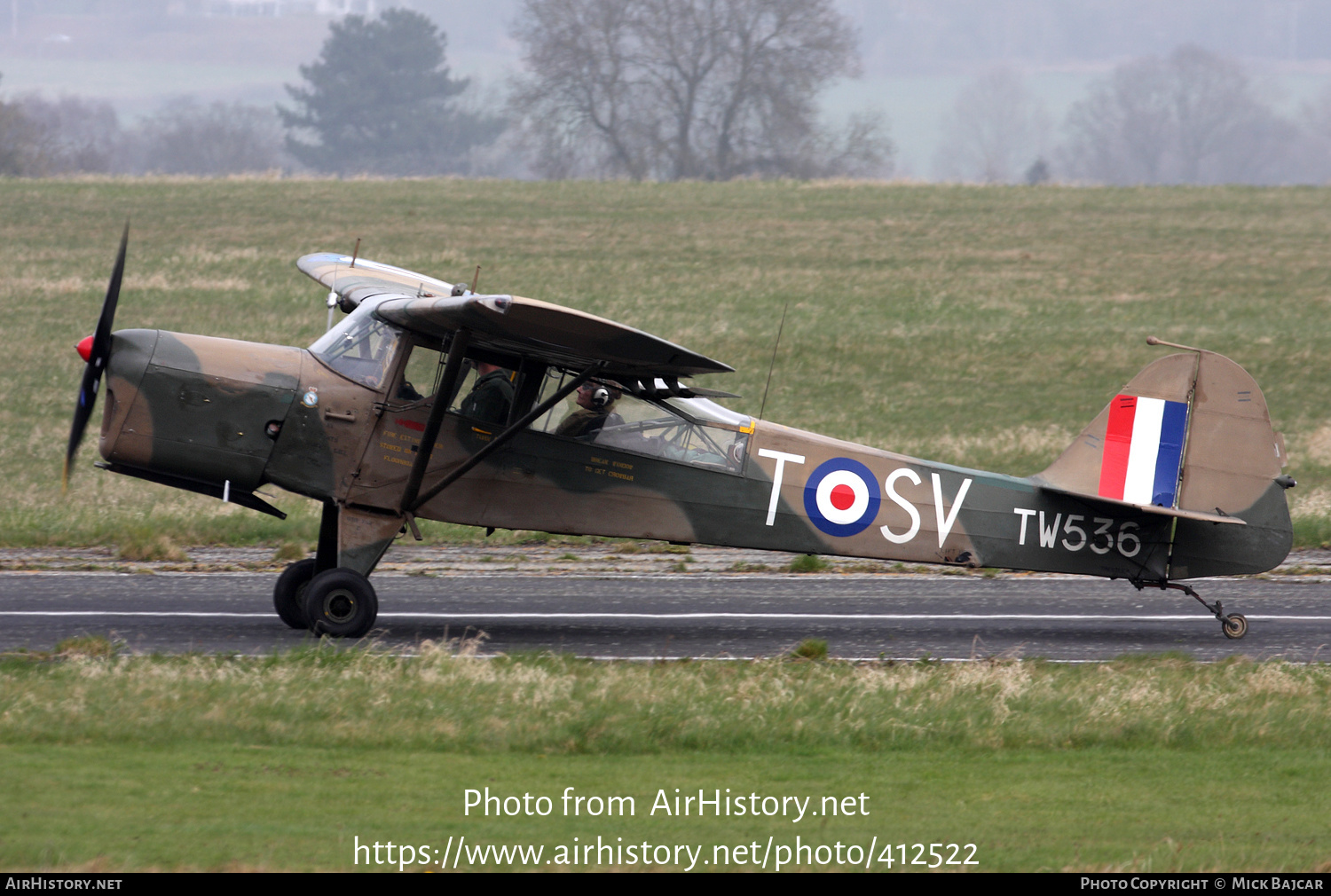 Aircraft Photo of G-BNGE / TW536 | Auster K Auster AOP6 | UK - Army | AirHistory.net #412522