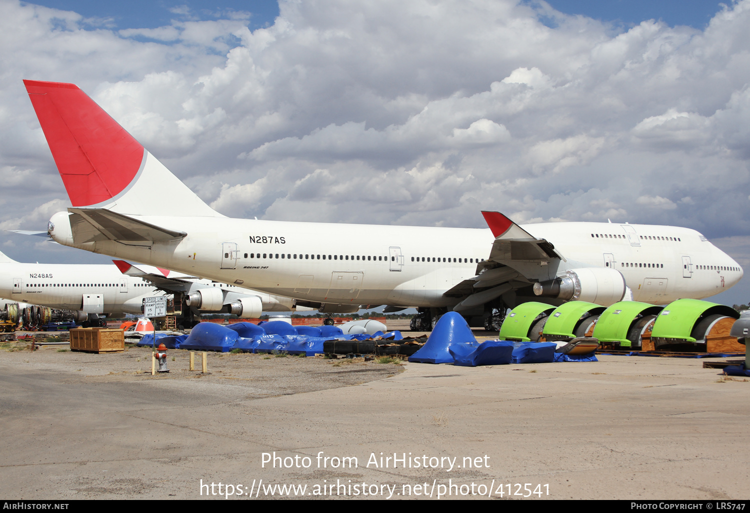 Aircraft Photo of N287AS | Boeing 747-446 | AirHistory.net #412541