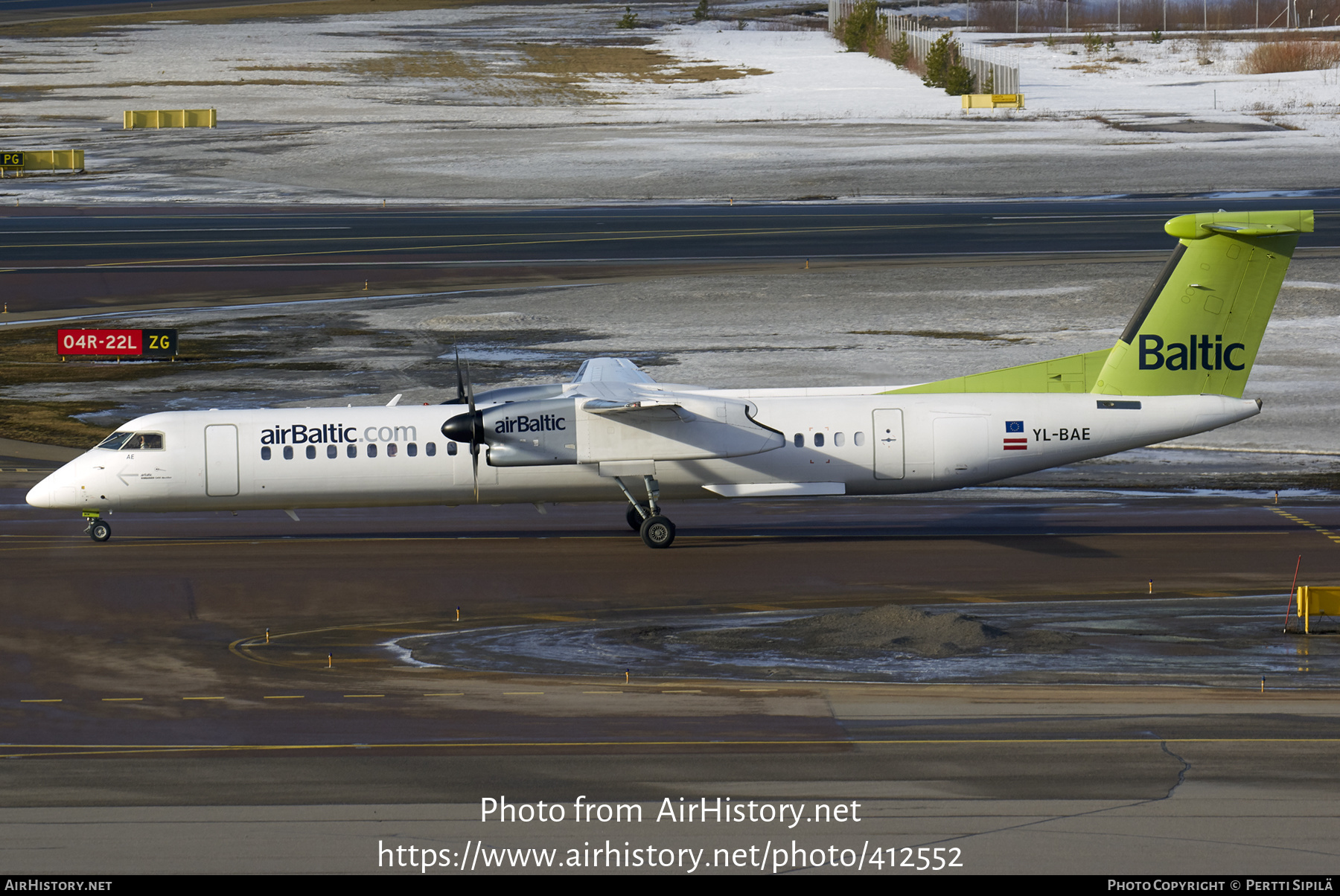 Aircraft Photo of YL-BAE | Bombardier DHC-8-402 Dash 8 | AirBaltic | AirHistory.net #412552