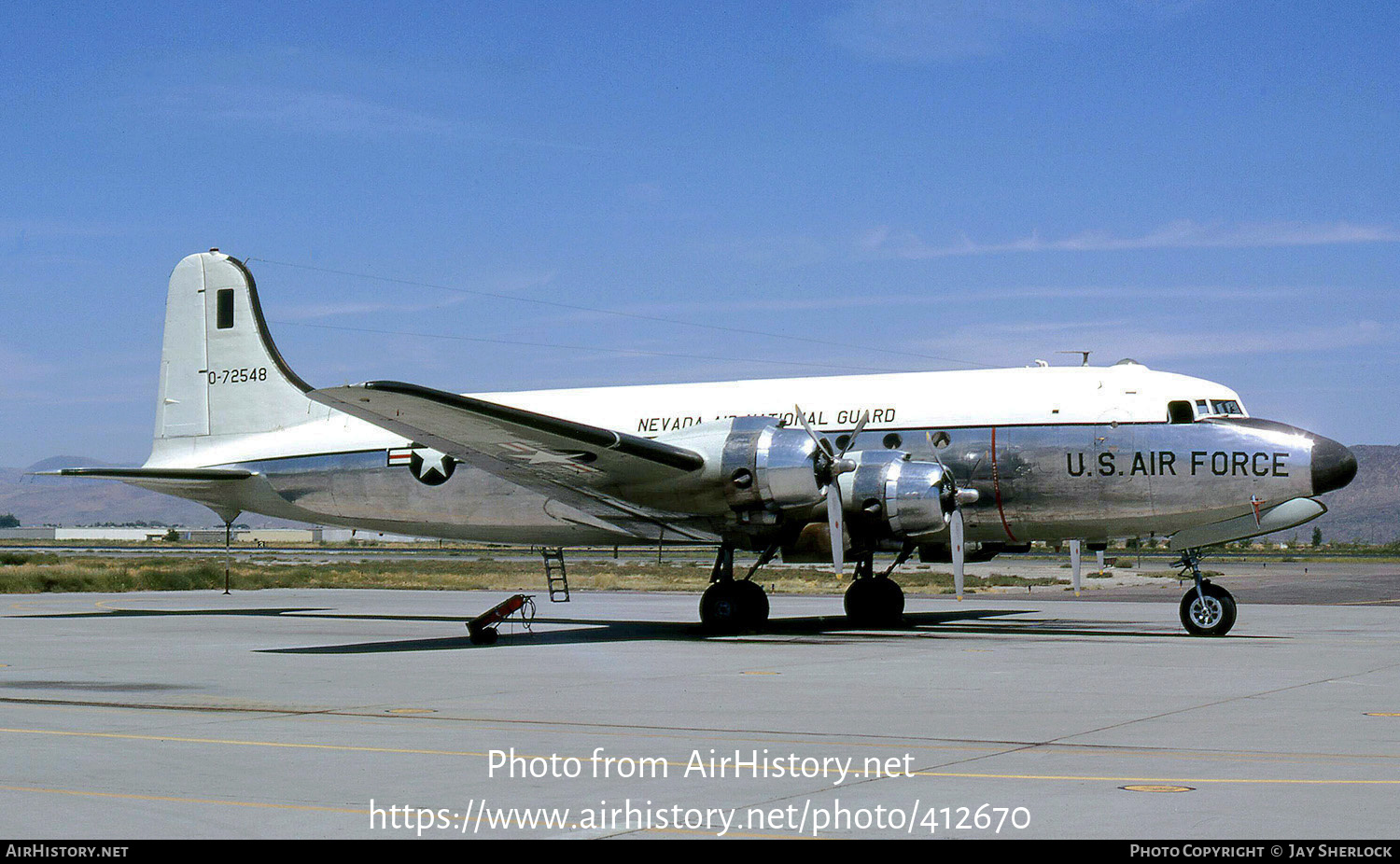 Aircraft Photo of 42-72548 / 0-72548 | Douglas VC-54D Skymaster | USA - Air Force | AirHistory.net #412670