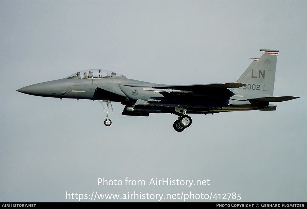 Aircraft Photo of 00-3002 | McDonnell Douglas F-15E Strike Eagle | USA - Air Force | AirHistory.net #412785