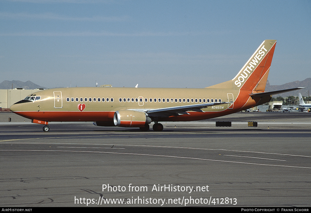 Aircraft Photo of N346SW | Boeing 737-3H4 | Southwest Airlines | AirHistory.net #412813