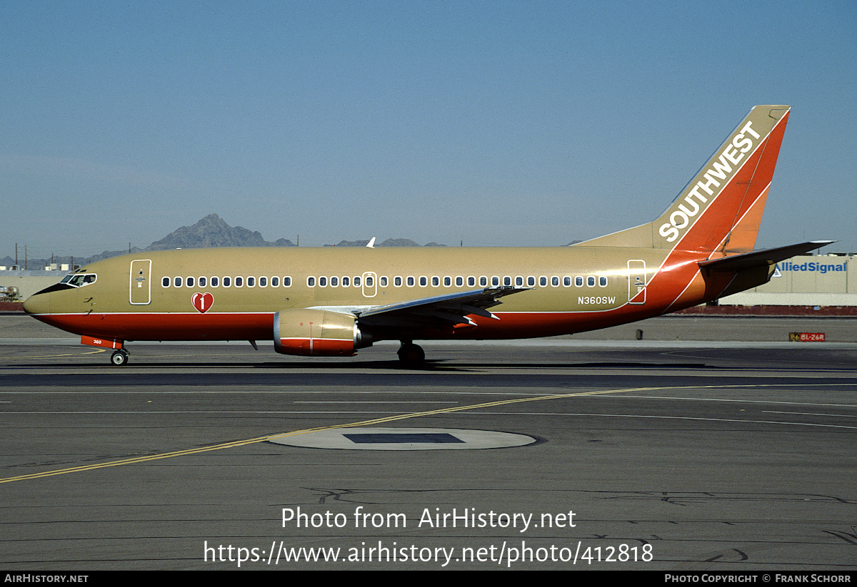 Aircraft Photo of N360SW | Boeing 737-3H4 | Southwest Airlines | AirHistory.net #412818