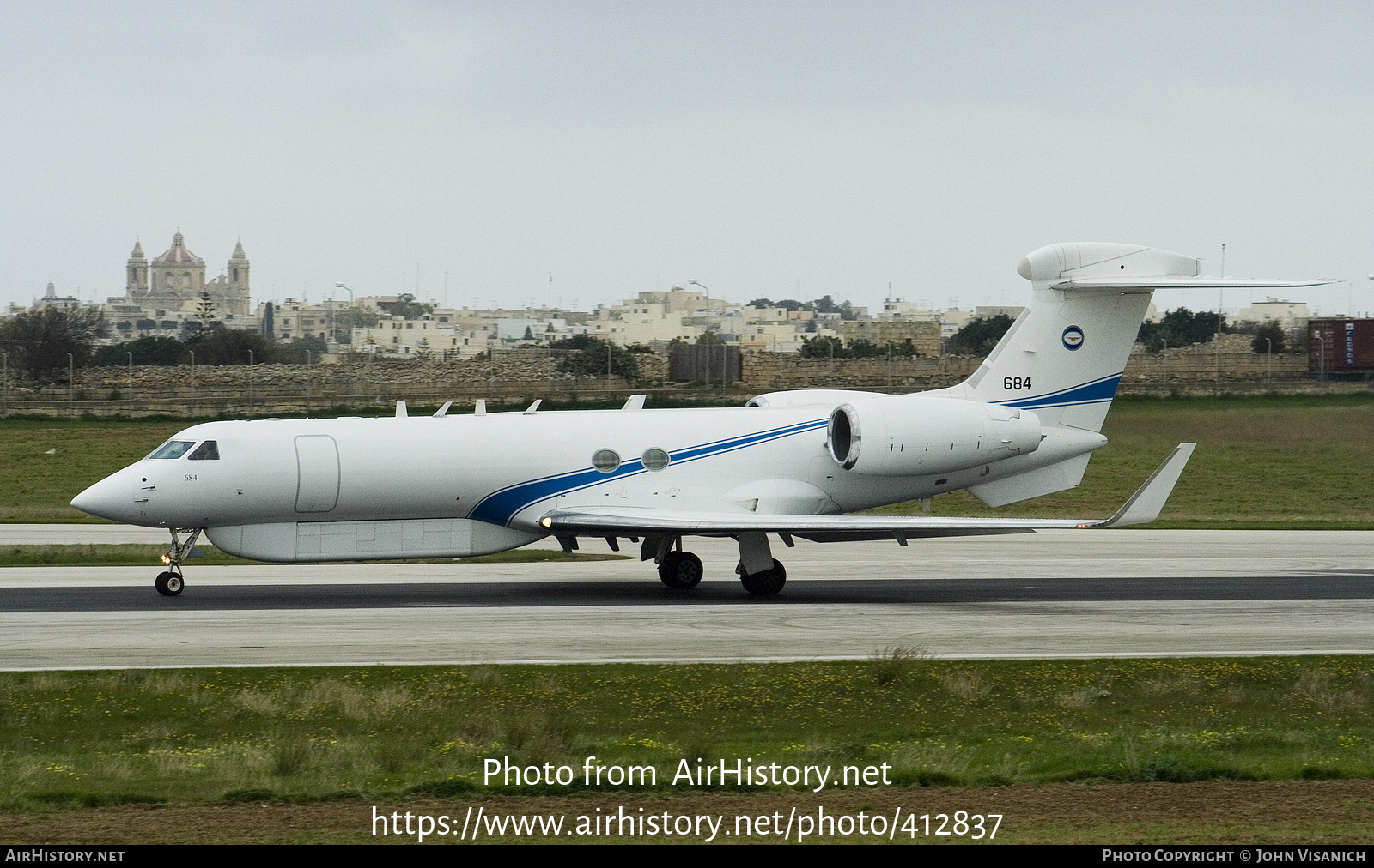 Aircraft Photo of 684 | Gulfstream Aerospace G-V Gulfstream V Shavit | Israel - Air Force | AirHistory.net #412837