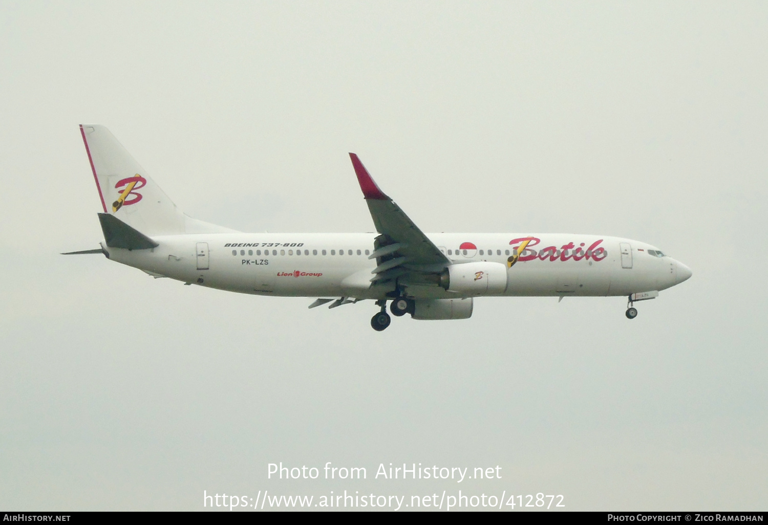 Aircraft Photo of PK-LZS | Boeing 737-8GP | Batik Air | AirHistory.net #412872