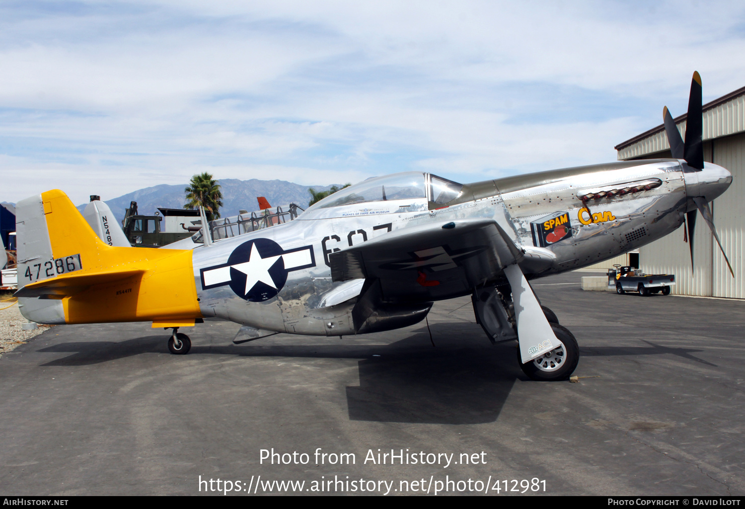 Aircraft Photo of N5441V / NL5441V / 472861 | North American P-51D Mustang | USA - Air Force | AirHistory.net #412981