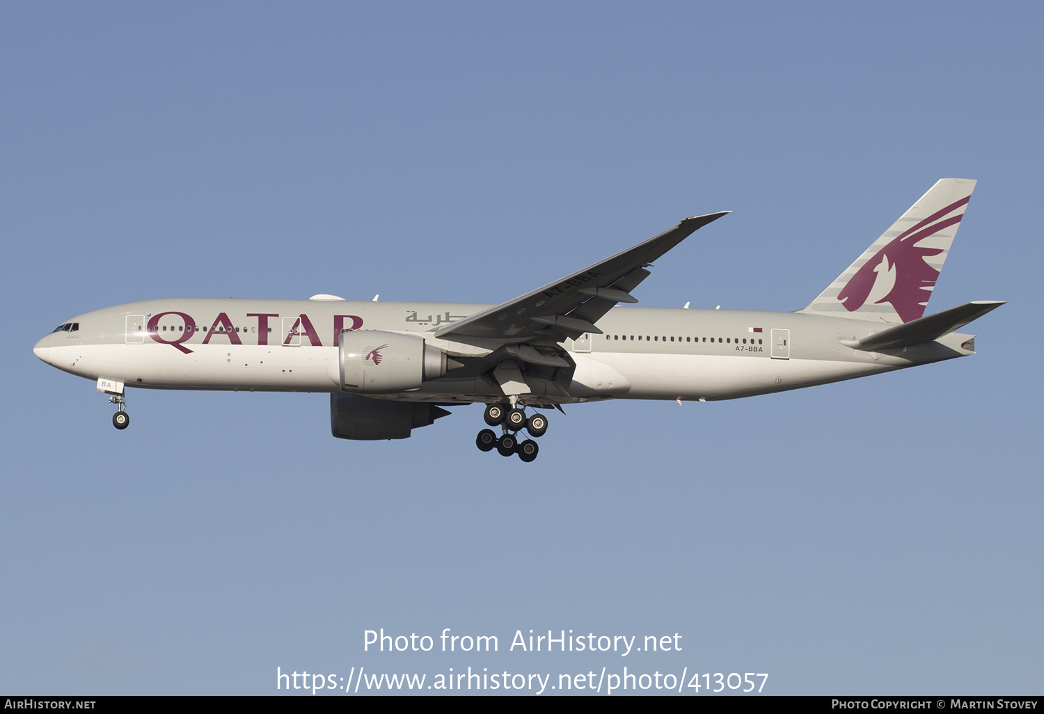 Aircraft Photo of A7-BBA | Boeing 777-2DZ/LR | Qatar Airways | AirHistory.net #413057