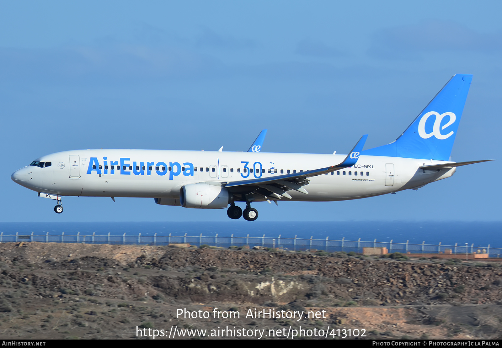 Aircraft Photo of EC-MKL | Boeing 737-85P | Air Europa | AirHistory.net #413102