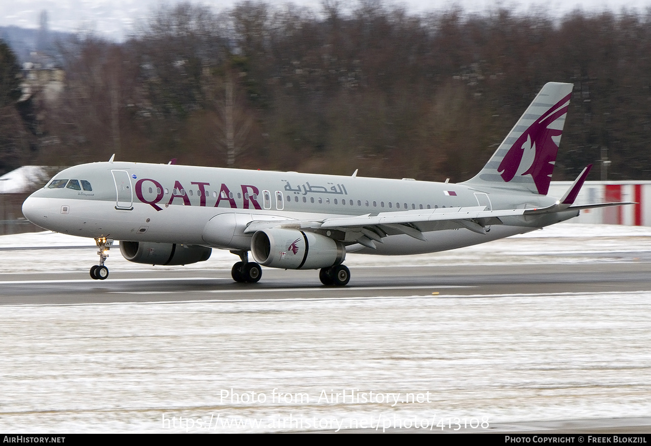 Aircraft Photo of A7-AHY | Airbus A320-232 | Qatar Airways | AirHistory.net #413108