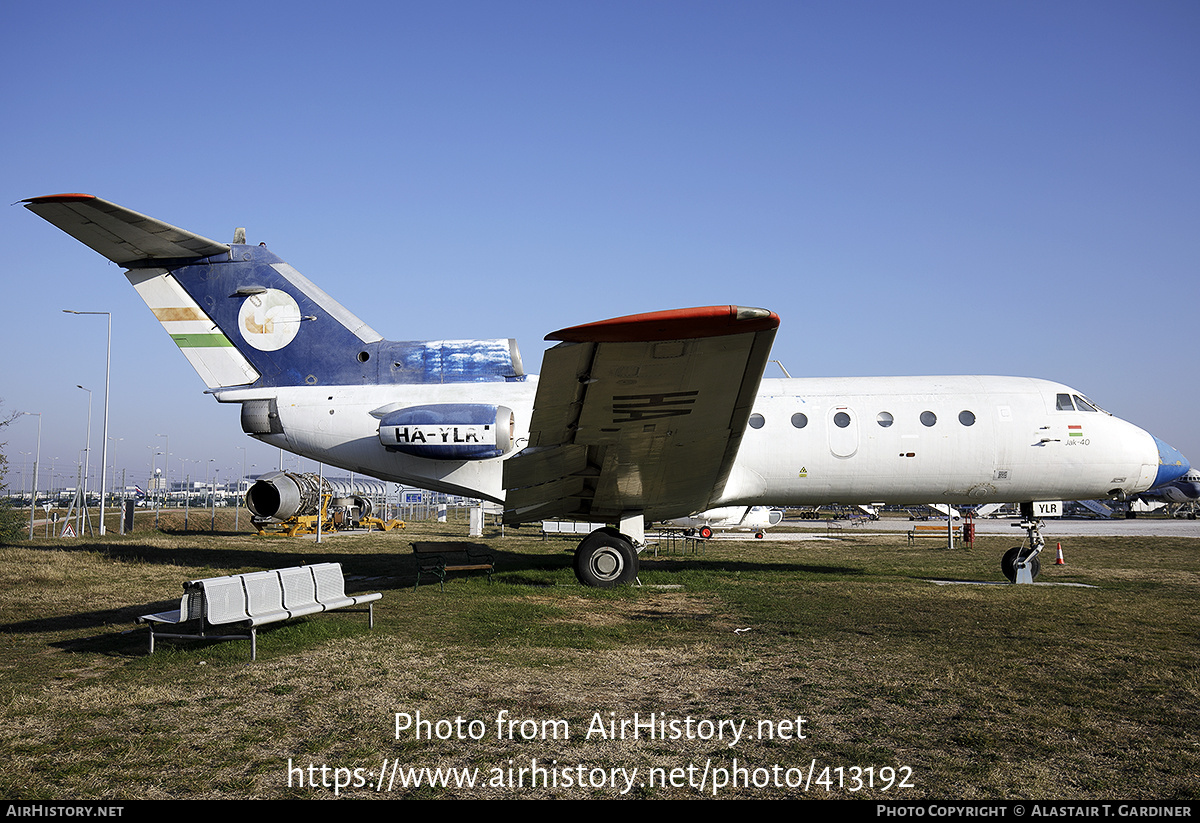 Aircraft Photo of HA-YLR | Yakovlev Yak-40E | LRI - Légiforgalmi és Repülőtéri Igazgatóságot - Flight Inspection Service | AirHistory.net #413192