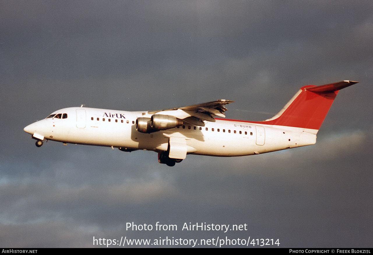 Aircraft Photo of G-BUHB | British Aerospace BAe-146-300 | Air UK | AirHistory.net #413214