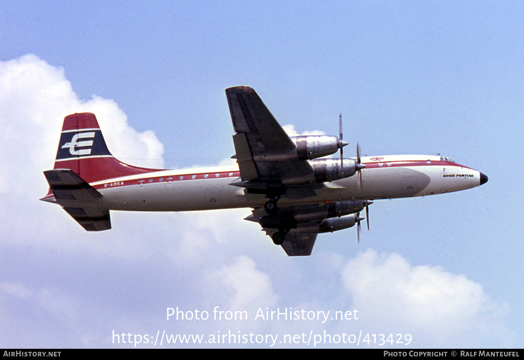 Aircraft Photo of G-ARKA | Bristol 175 Britannia 324 | British Eagle International Airlines | AirHistory.net #413429