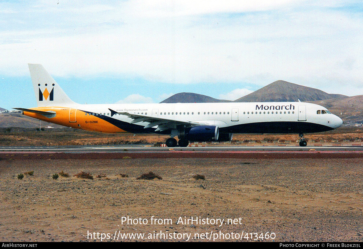 Aircraft Photo of G-OZBE | Airbus A321-231 | Monarch Airlines | AirHistory.net #413460