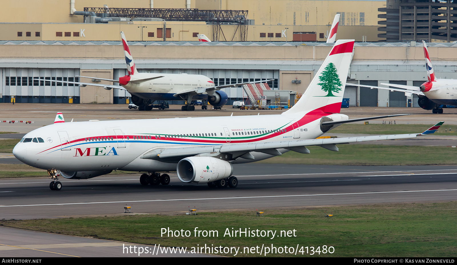 Aircraft Photo of OD-MEB | Airbus A330-243 | MEA - Middle East Airlines | AirHistory.net #413480