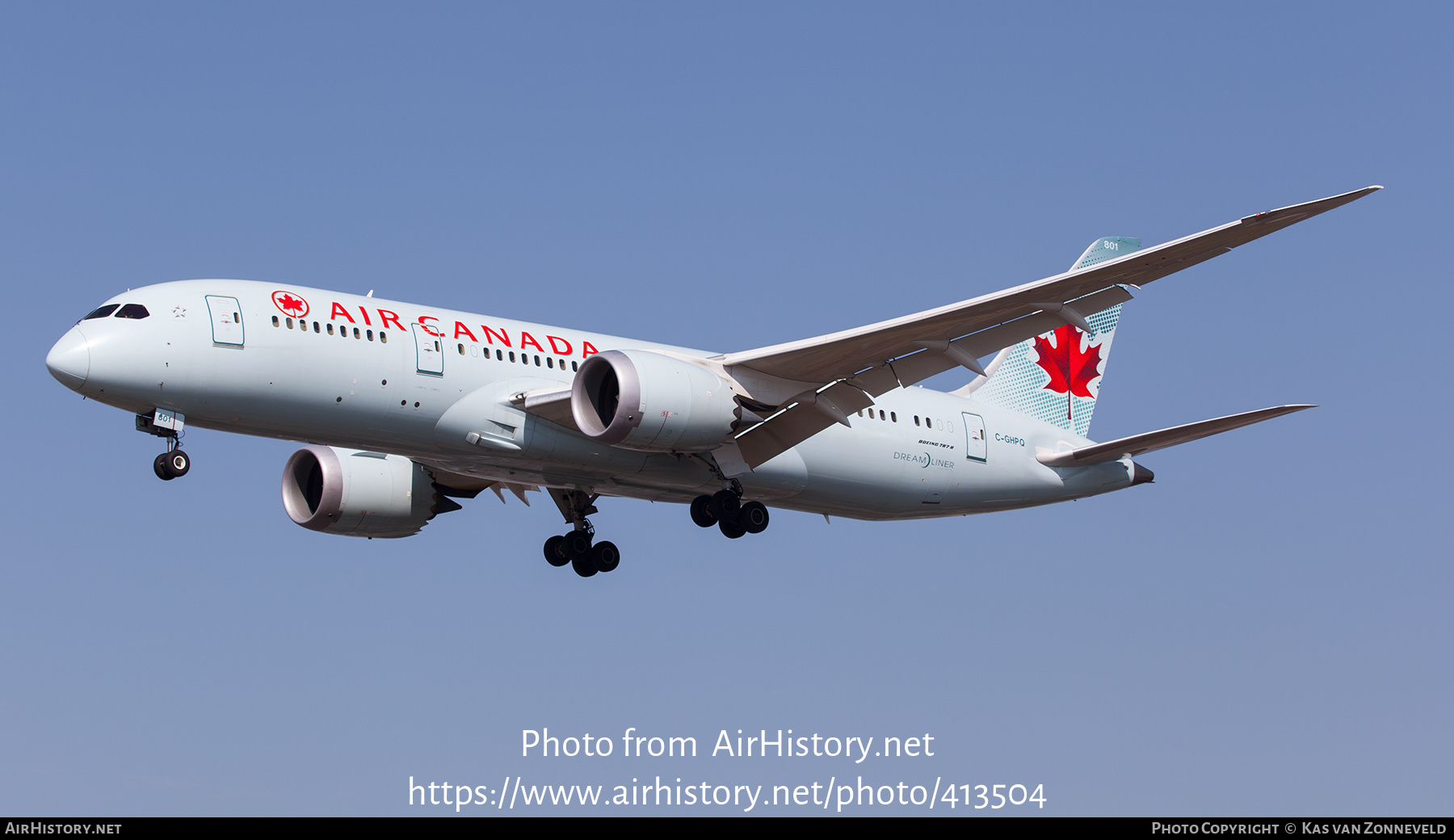 Aircraft Photo of C-GHPQ | Boeing 787-8 Dreamliner | Air Canada | AirHistory.net #413504