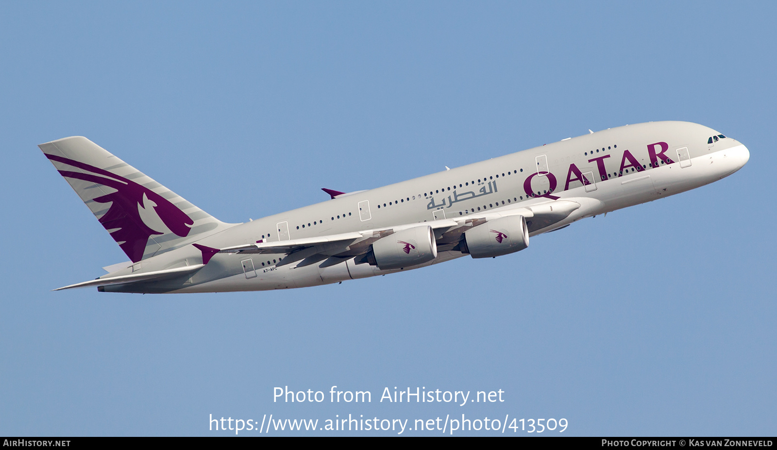 Aircraft Photo of A7-APC | Airbus A380-861 | Qatar Airways | AirHistory.net #413509