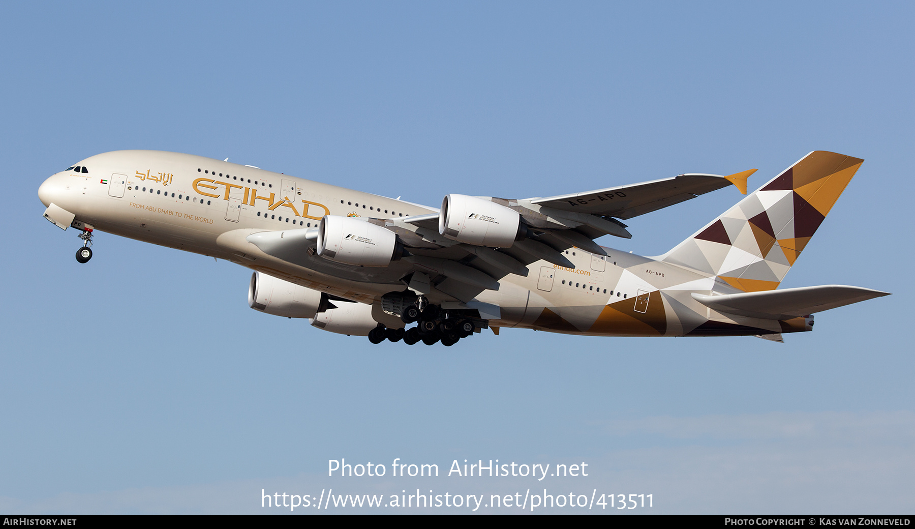 Aircraft Photo of A6-APD | Airbus A380-861 | Etihad Airways | AirHistory.net #413511