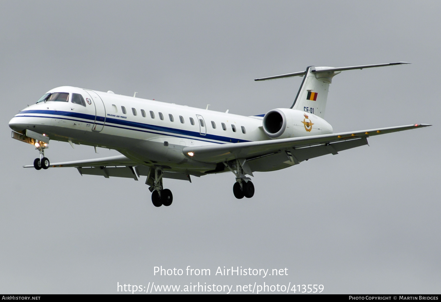 Aircraft Photo of CE-01 | Embraer ERJ-135LR (EMB-135LR) | Belgium - Air Force | AirHistory.net #413559