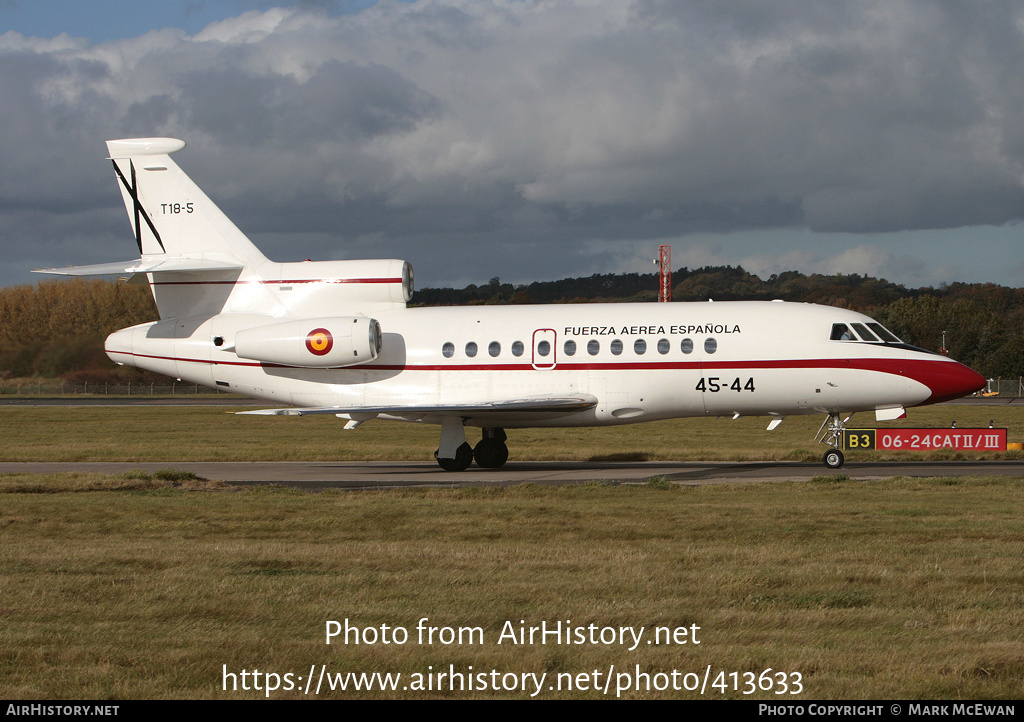 Aircraft Photo of T18-5 | Dassault Falcon 900B | Spain - Air Force | AirHistory.net #413633