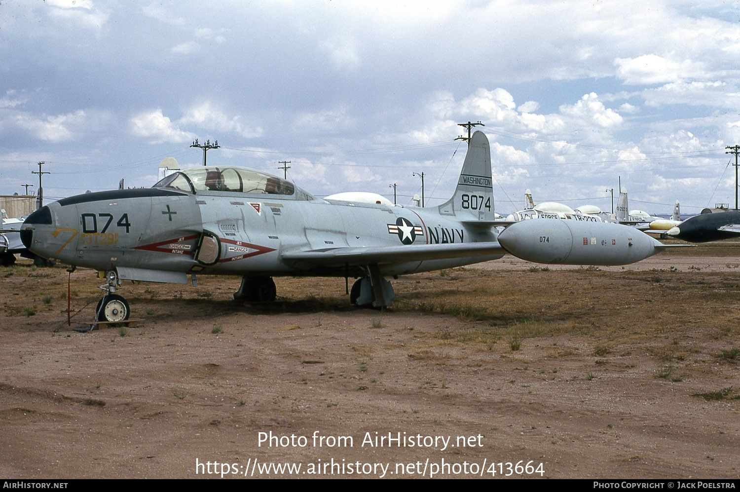 Aircraft Photo of 138074 / 8074 | Lockheed T-33B | USA - Navy | AirHistory.net #413664