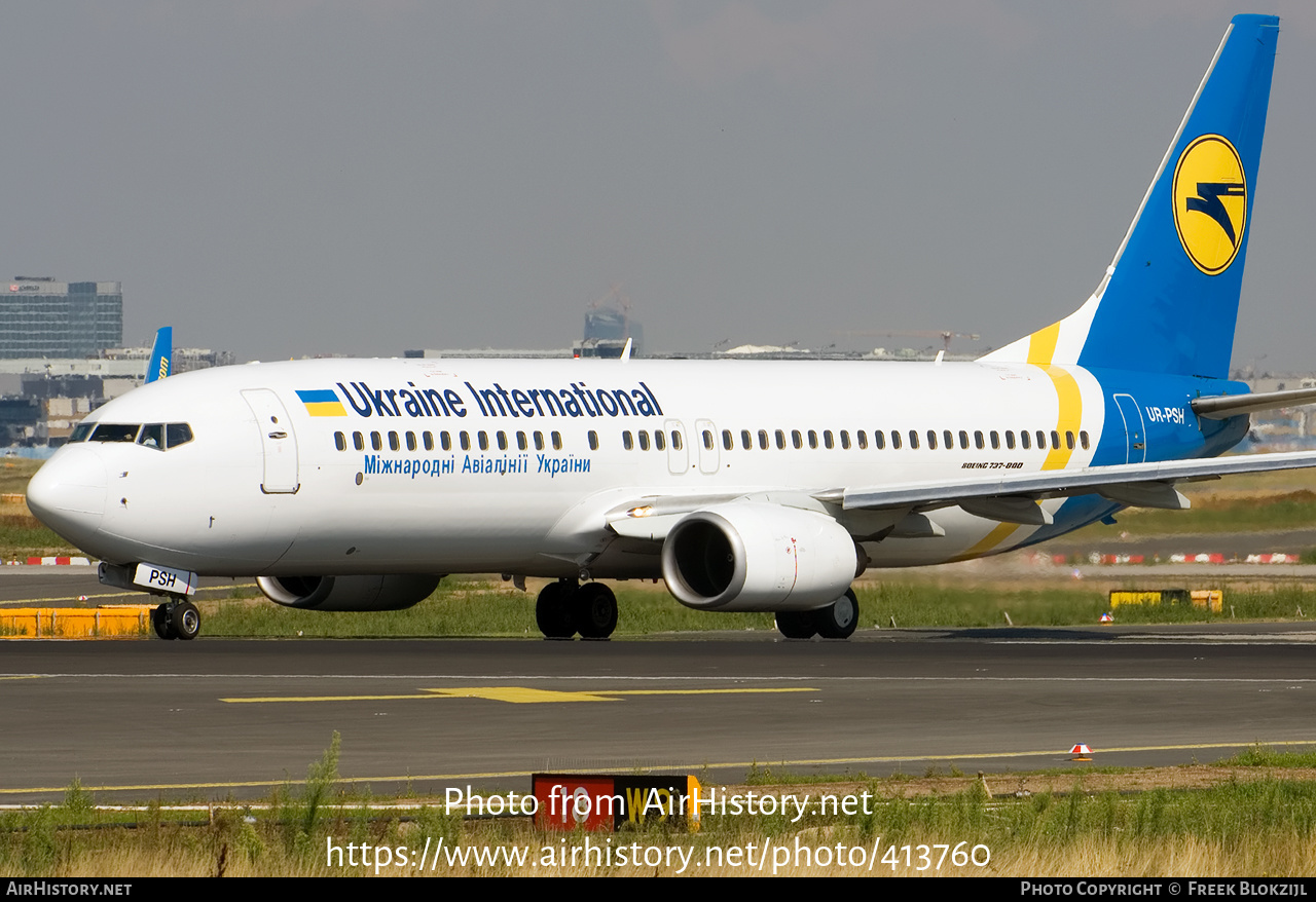 Aircraft Photo of UR-PSH | Boeing 737-85R | Ukraine International Airlines | AirHistory.net #413760