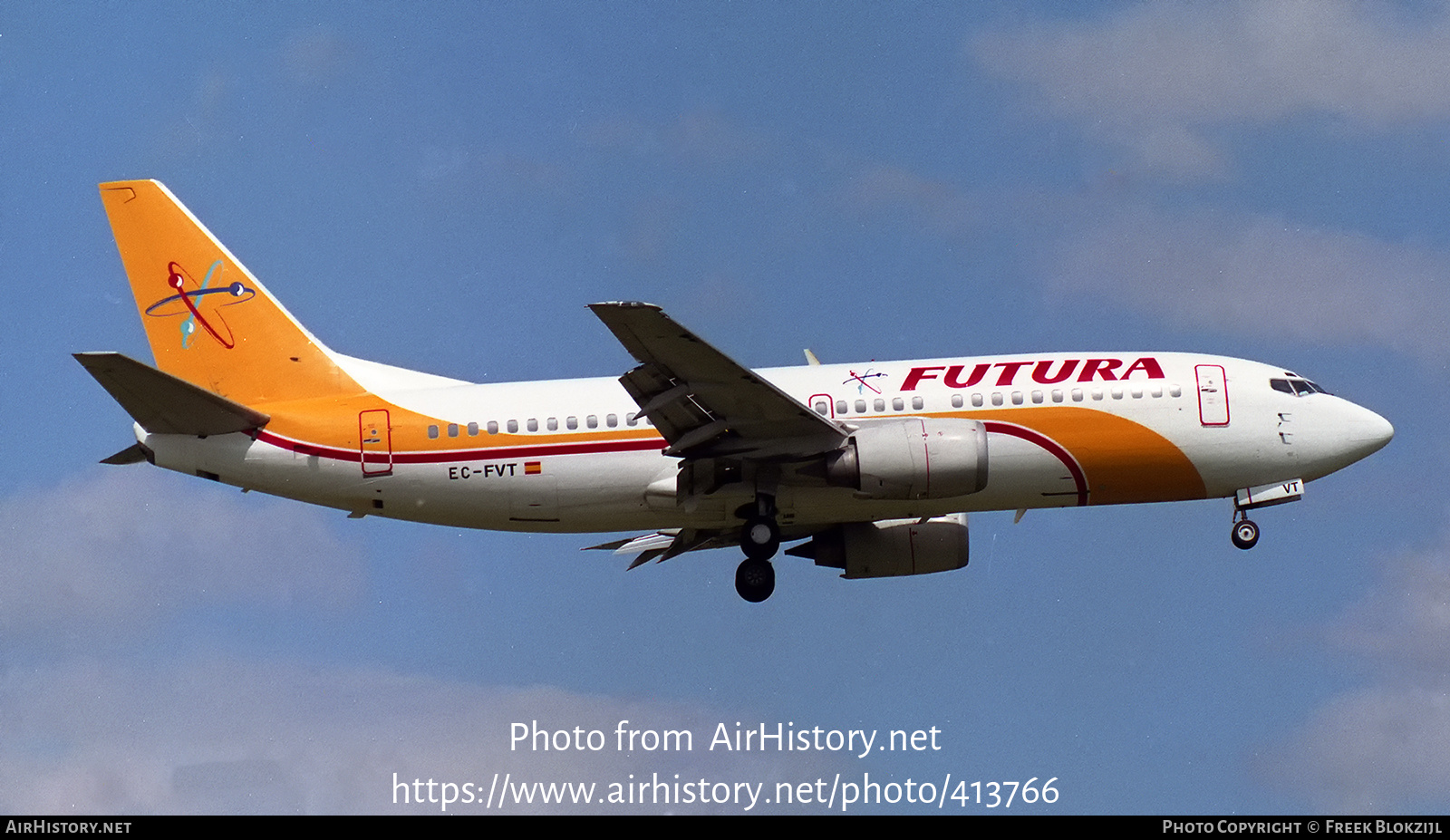 Aircraft Photo of EC-FVT | Boeing 737-3Y0 | Futura International Airways | AirHistory.net #413766