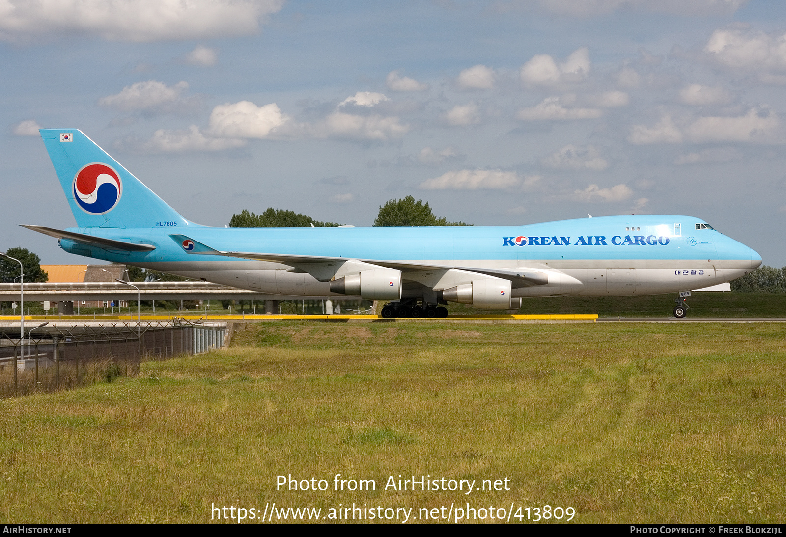 Aircraft Photo of HL7605 | Boeing 747-4B5F/ER/SCD | Korean Air Cargo | AirHistory.net #413809