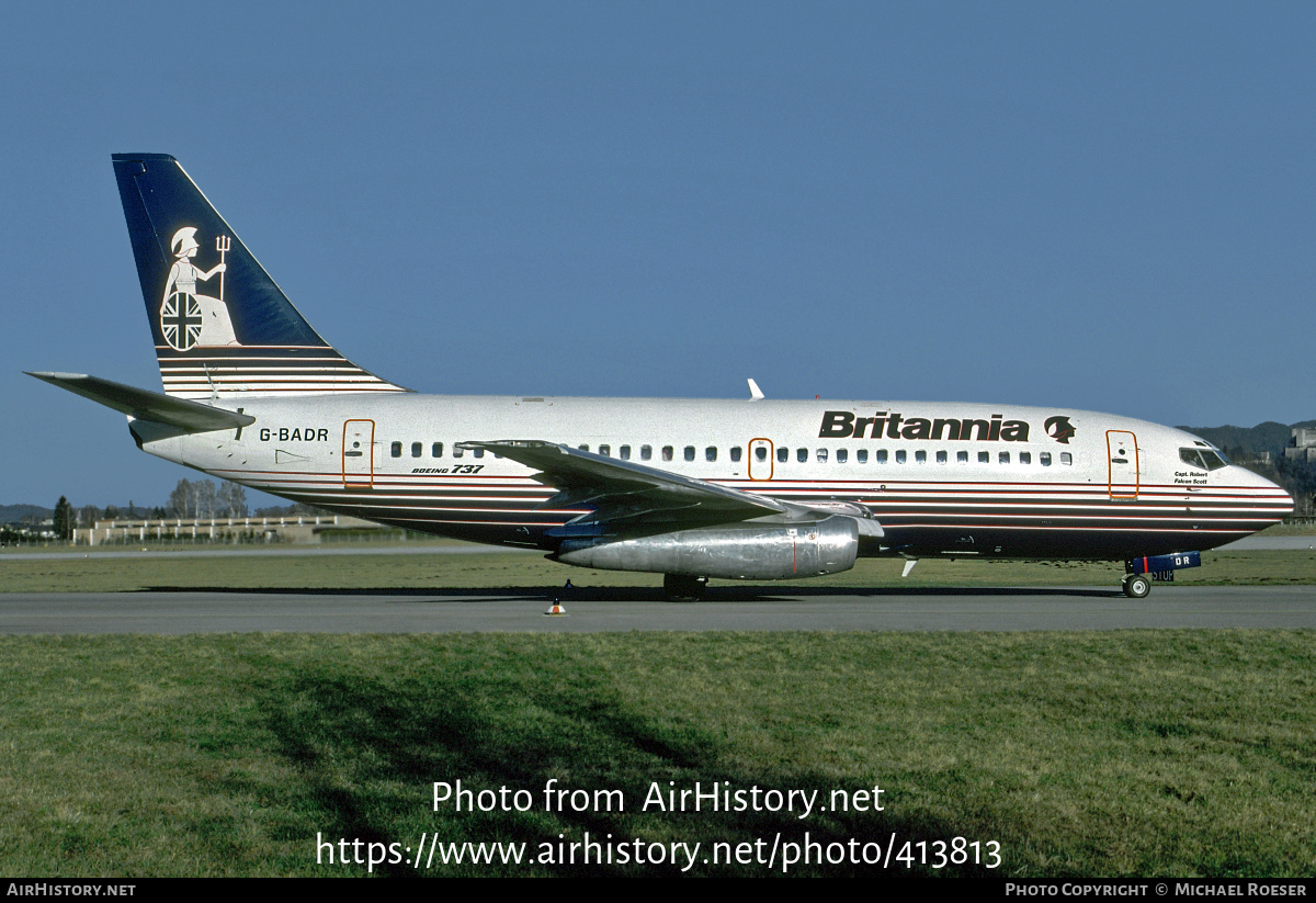 Aircraft Photo of G-BADR | Boeing 737-204/Adv | Britannia Airways | AirHistory.net #413813