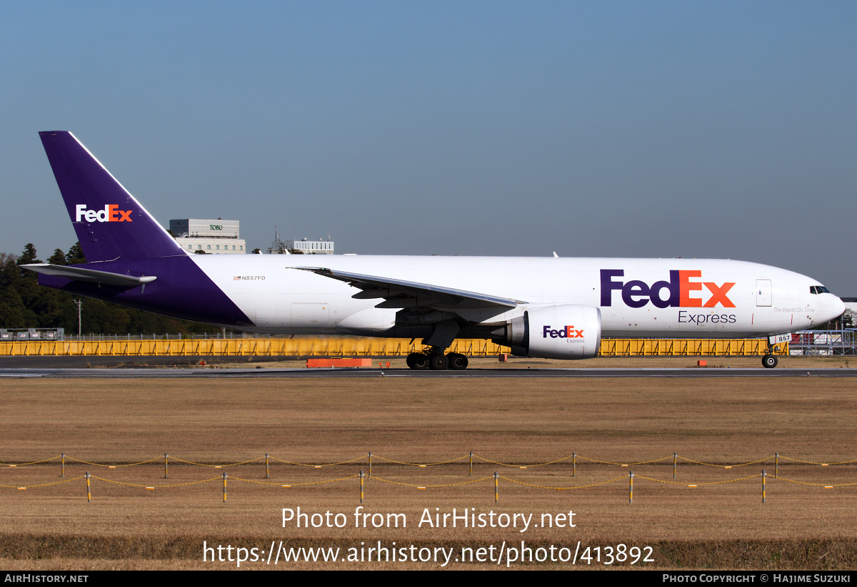 Aircraft Photo of N857FD | Boeing 777-FS2 | FedEx Express - Federal Express | AirHistory.net #413892