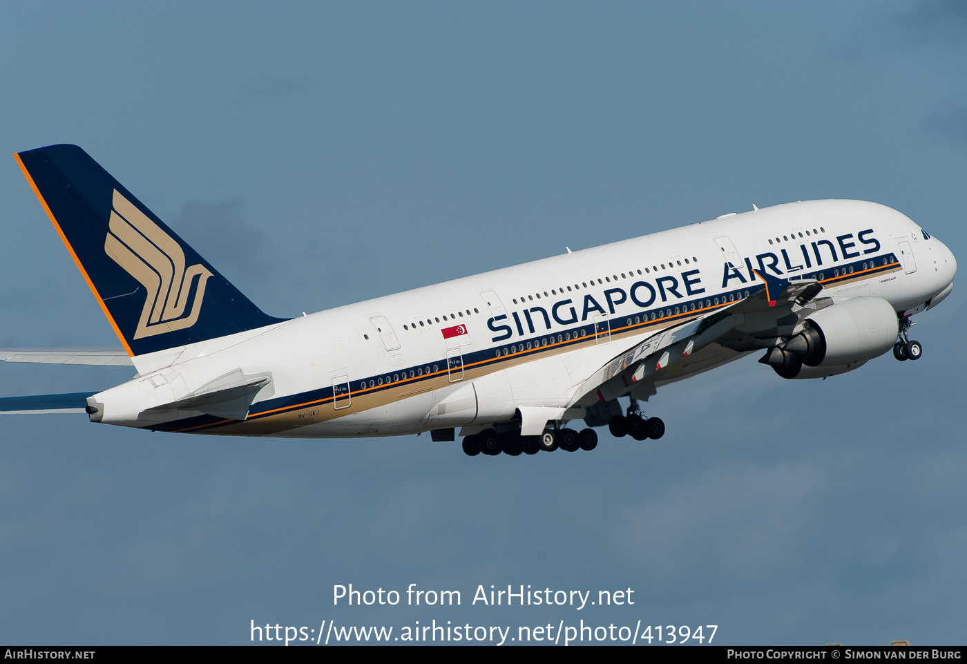 Aircraft Photo of 9V-SKJ | Airbus A380-841 | Singapore Airlines | AirHistory.net #413947