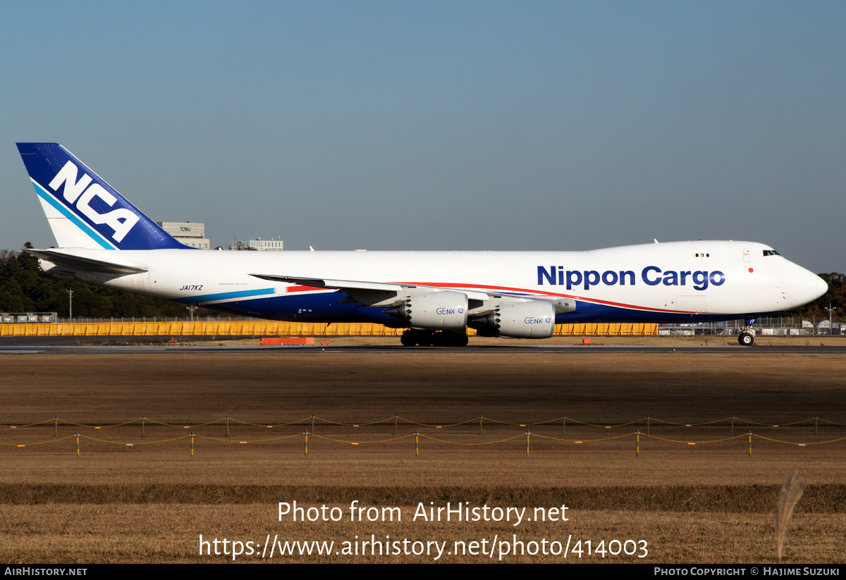 Aircraft Photo of JA17KZ | Boeing 747-8KZF/SCD | Nippon Cargo Airlines - NCA | AirHistory.net #414003