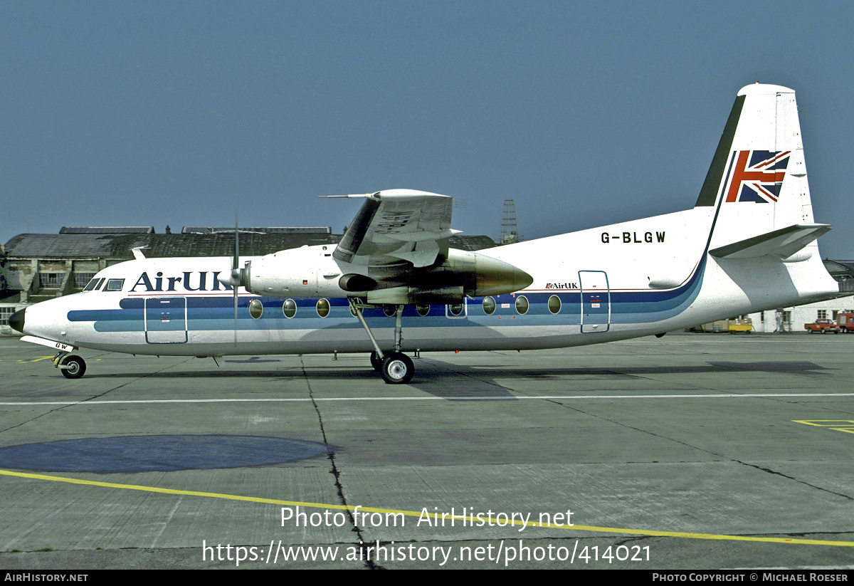 Aircraft Photo of G-BLGW | Fokker F27-200 Friendship | Air UK | AirHistory.net #414021