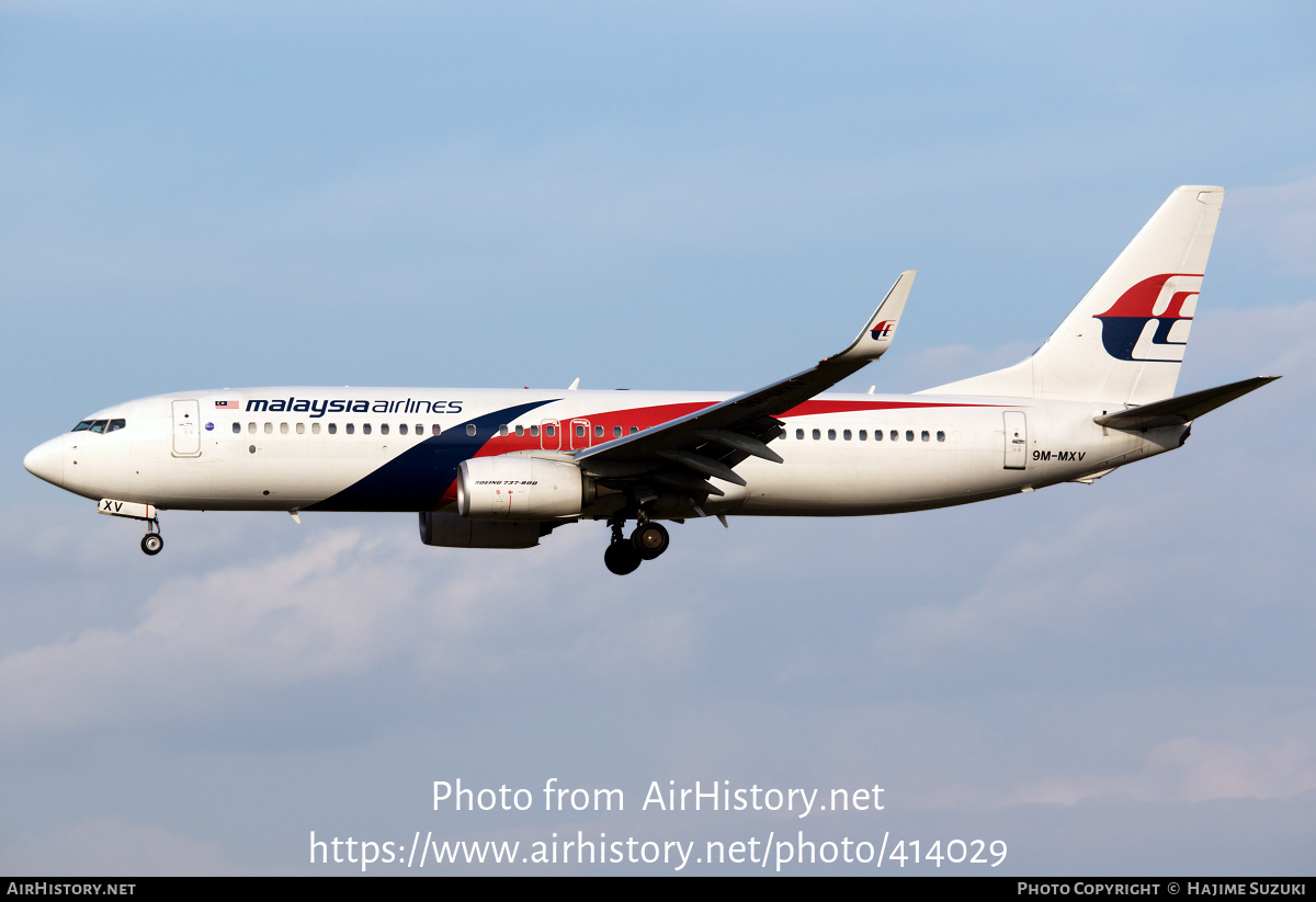 Aircraft Photo of 9M-MXV | Boeing 737-8H6 | Malaysia Airlines | AirHistory.net #414029