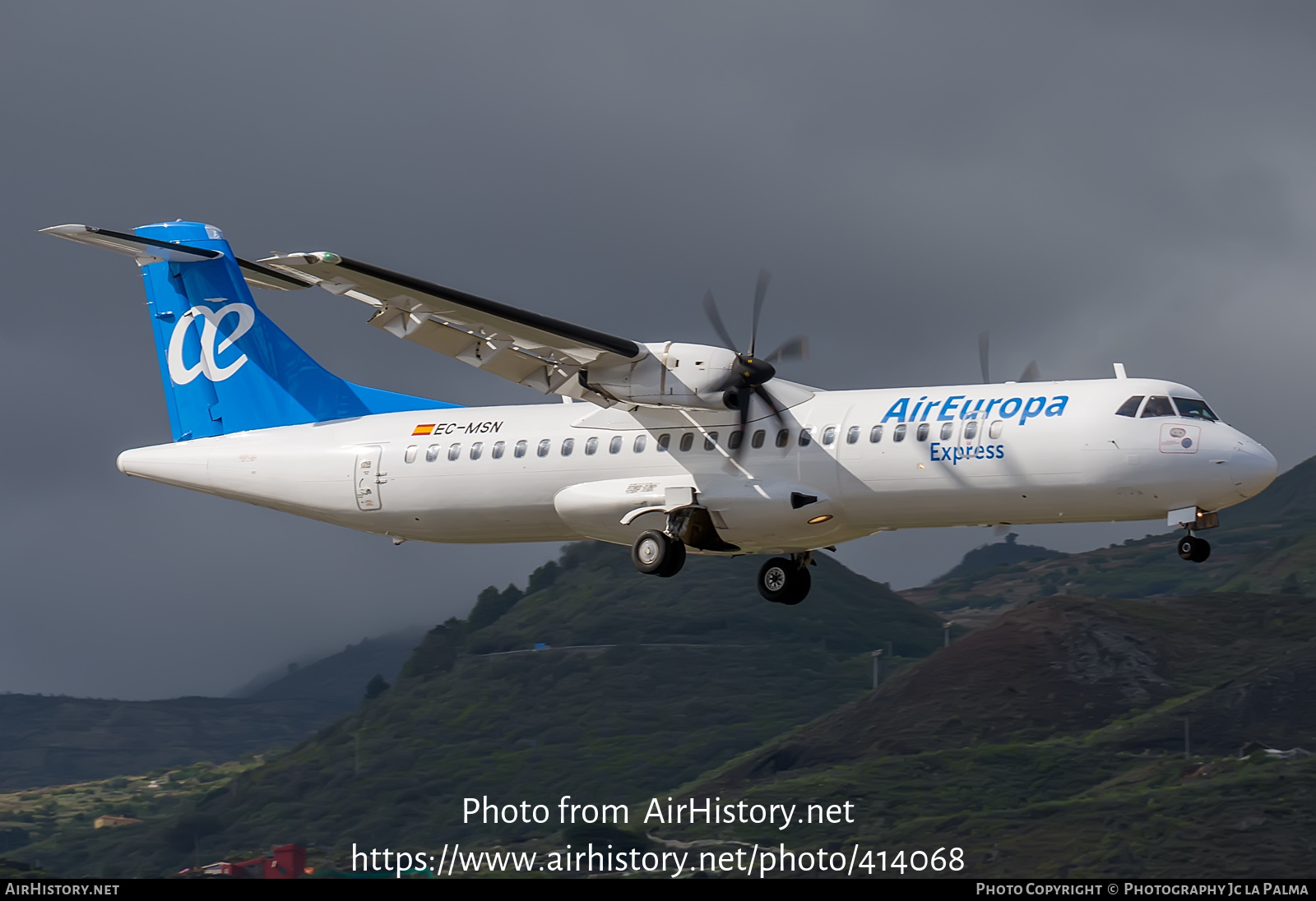 Aircraft Photo of EC-MSN | ATR ATR-72-500 (ATR-72-212A) | Air Europa Express | AirHistory.net #414068