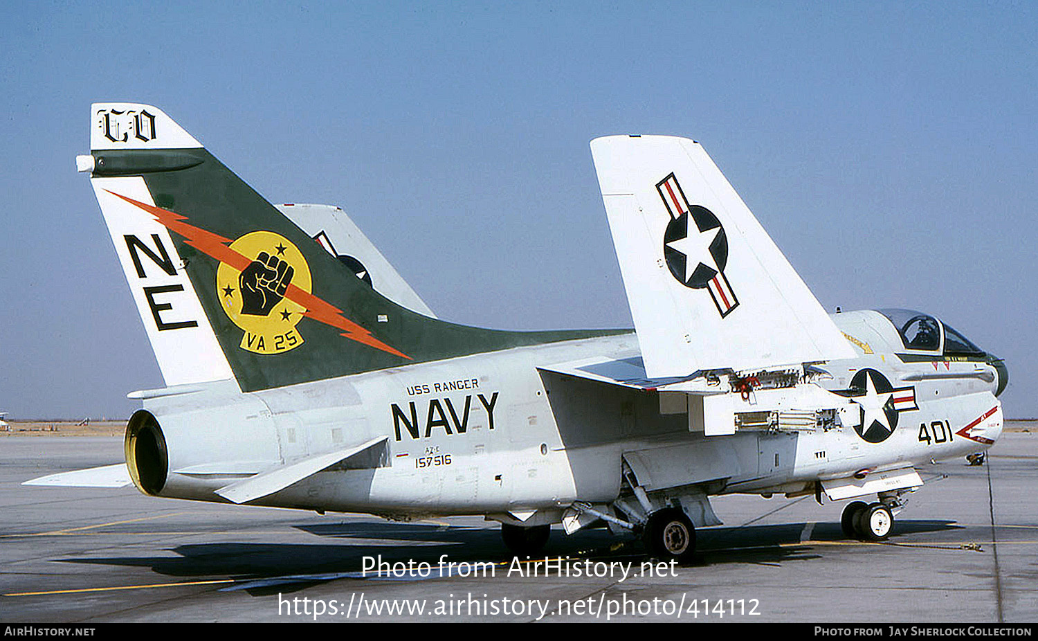 Aircraft Photo of 157516 | LTV A-7E Corsair II | USA - Navy | AirHistory.net #414112