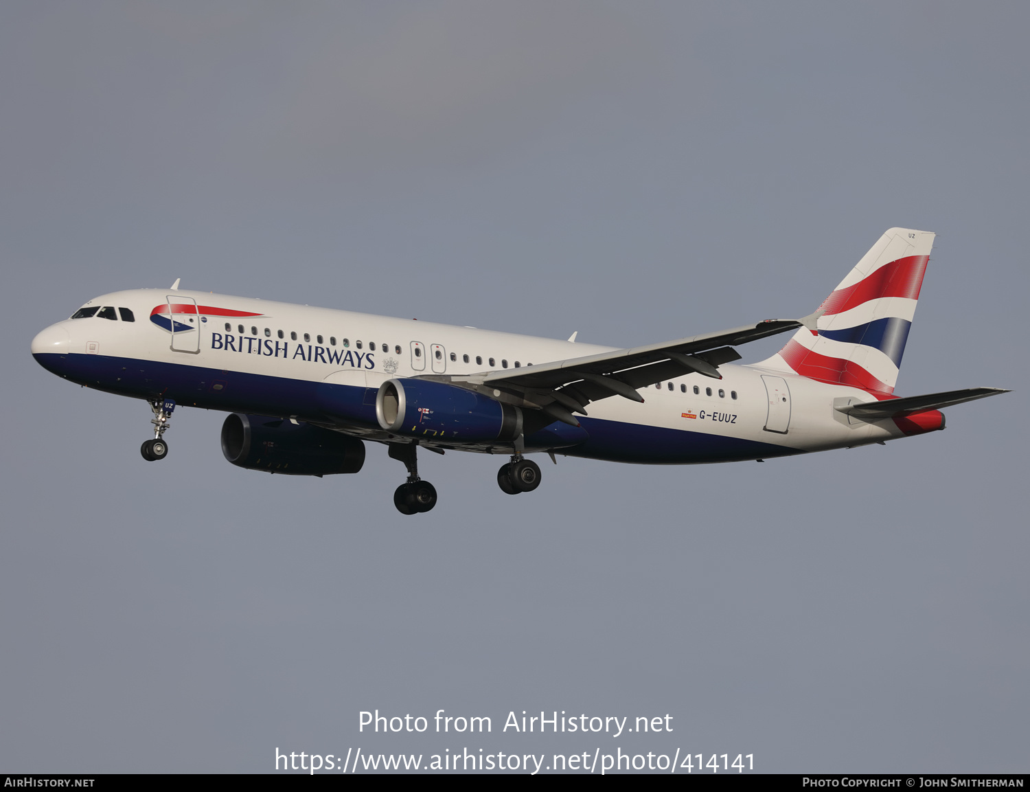 Aircraft Photo of G-EUUZ | Airbus A320-232 | British Airways | AirHistory.net #414141