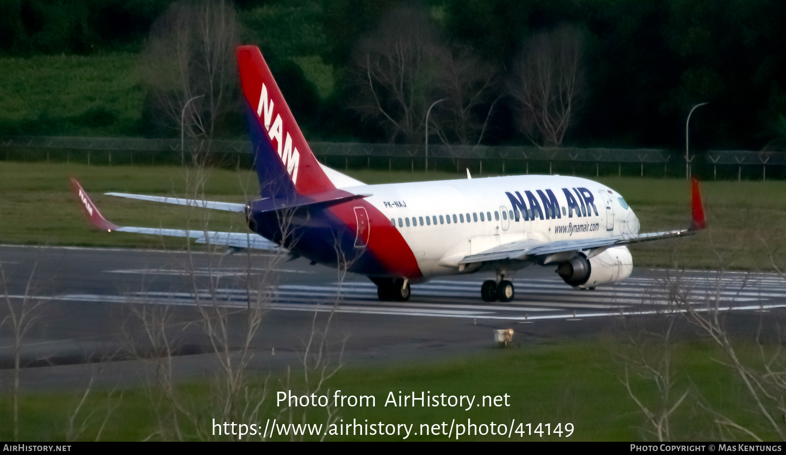 Aircraft Photo of PK-NAJ | Boeing 737-524 | NAM Air | AirHistory.net #414149