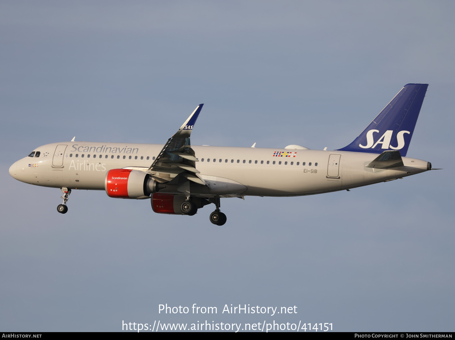 Aircraft Photo of EI-SIB | Airbus A320-251N | Scandinavian Airlines - SAS | AirHistory.net #414151