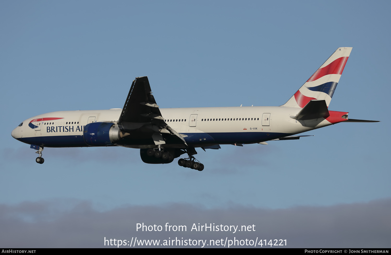 Aircraft Photo of G-VIIK | Boeing 777-236/ER | British Airways | AirHistory.net #414221