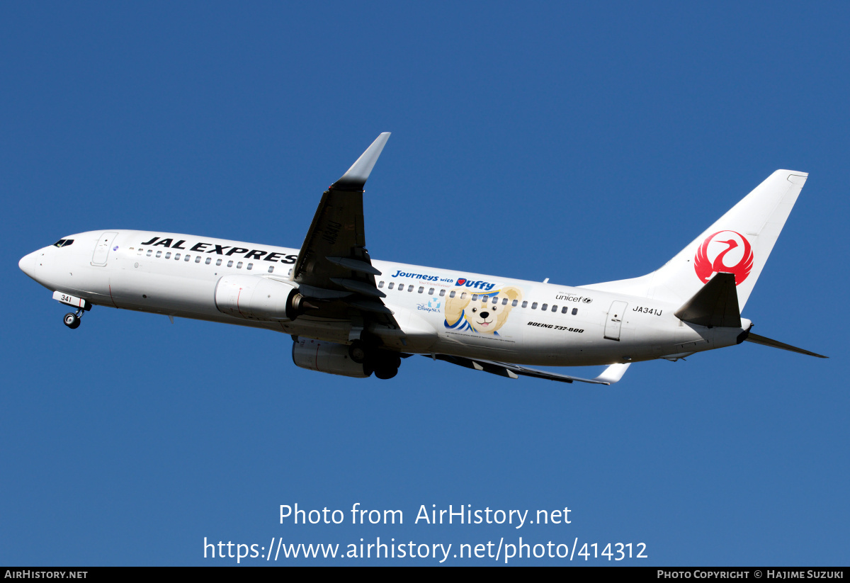 Aircraft Photo of JA341J | Boeing 737-846 | JAL Express - JAL | AirHistory.net #414312