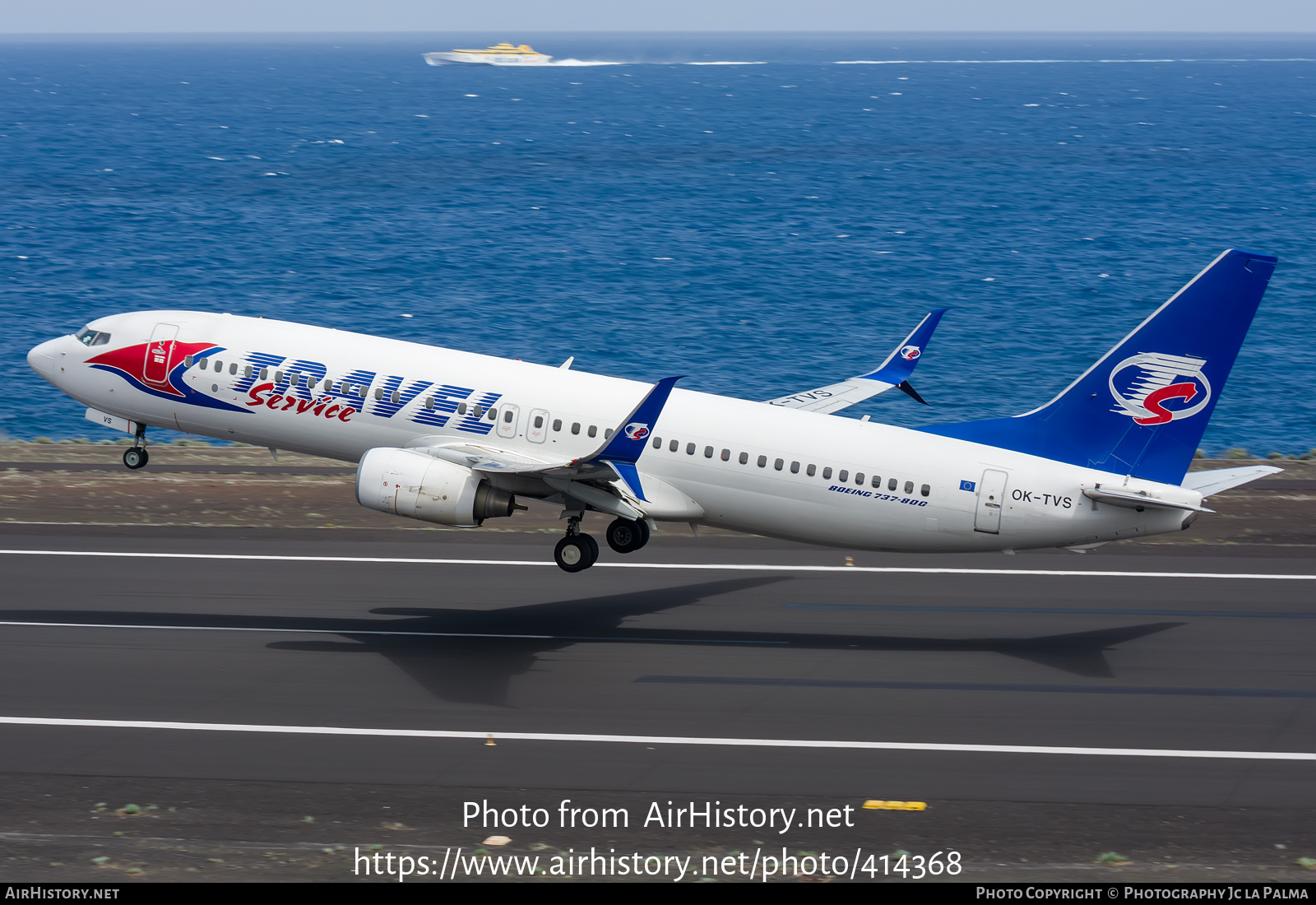 Aircraft Photo of OK-TVS | Boeing 737-86N | Travel Service | AirHistory.net #414368