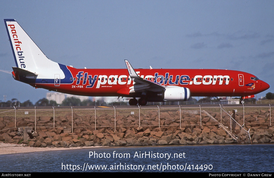 Aircraft Photo of ZK-PBK | Boeing 737-8FE | Pacific Blue Airlines | AirHistory.net #414490