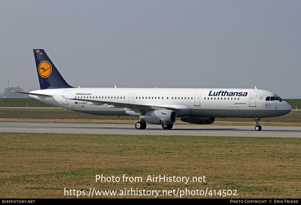 Aircraft Photo of D-AZAU / D-AIDT | Airbus A321-231 | Lufthansa | AirHistory.net #414502