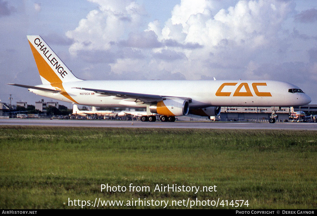 Aircraft Photo of N572CA | Boeing 757-23APF | Challenge Air Cargo - CAC | AirHistory.net #414574