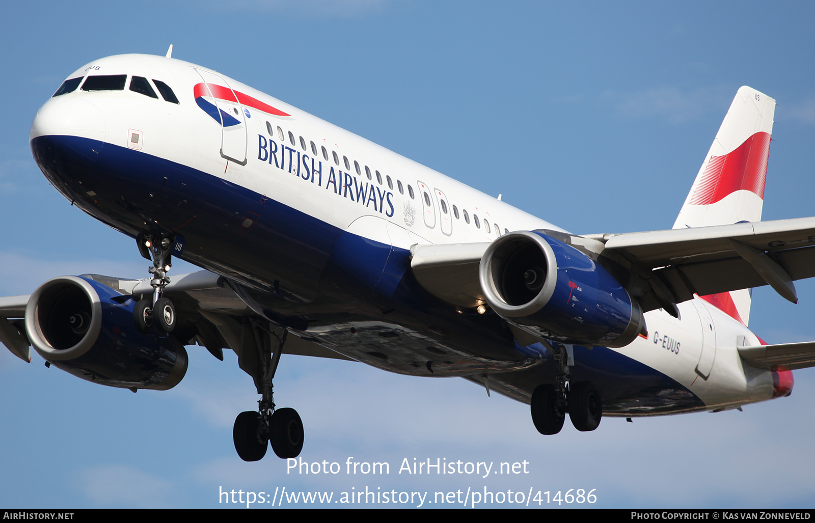 Aircraft Photo of G-EUUS | Airbus A320-232 | British Airways | AirHistory.net #414686