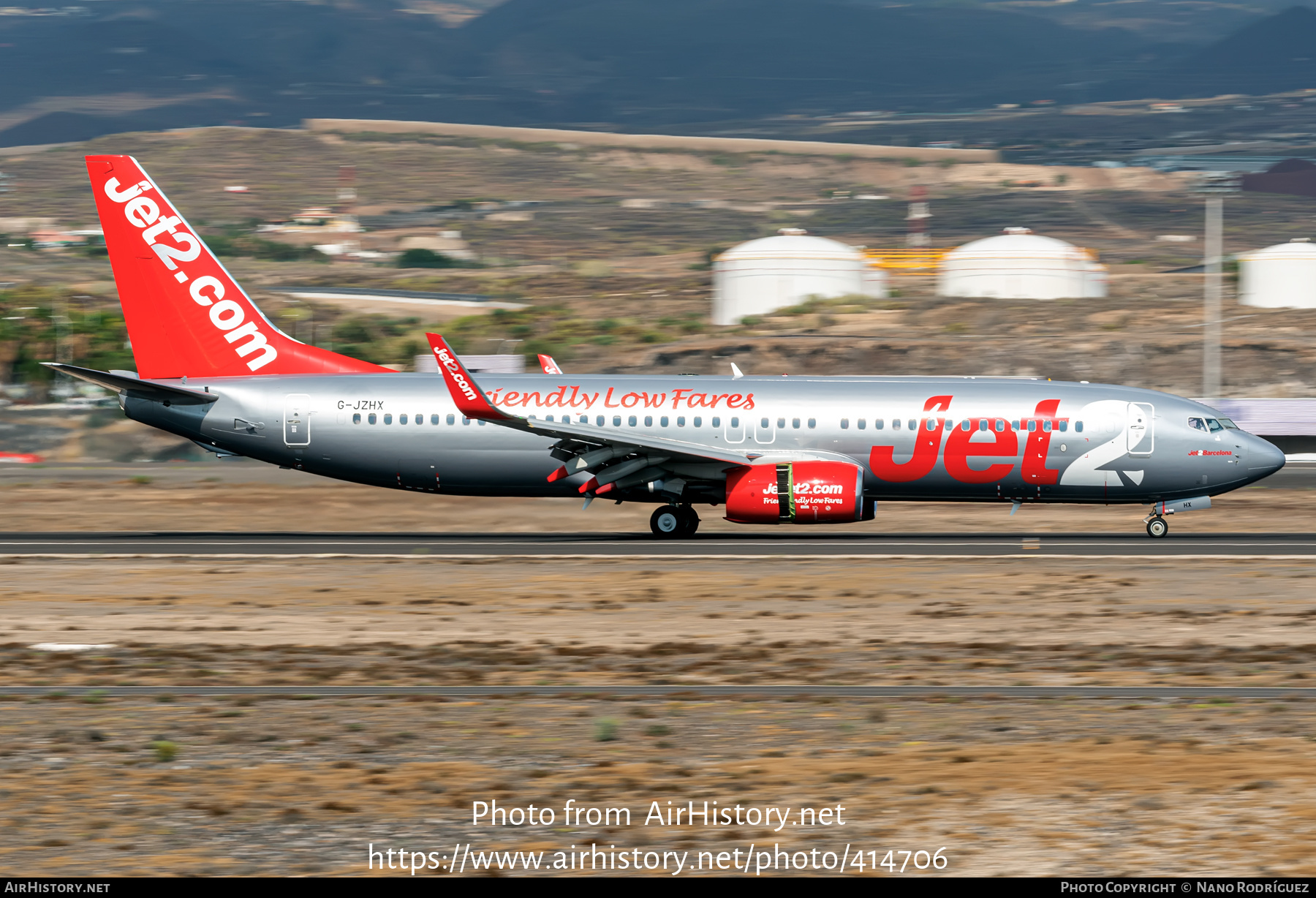 Aircraft Photo of G-JZHX | Boeing 737-800 | Jet2 | AirHistory.net #414706