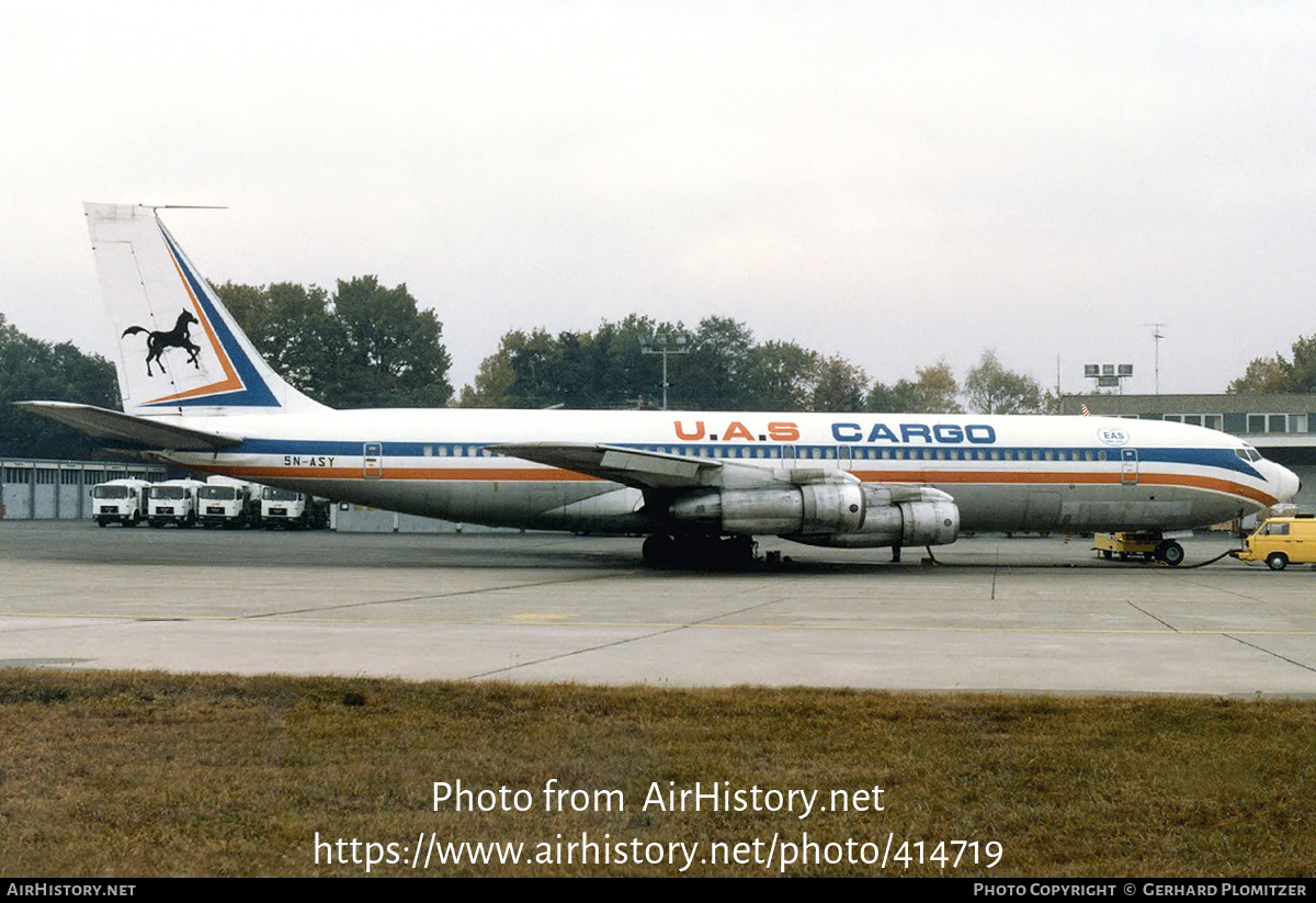 Aircraft Photo of 5N-ASY | Boeing 707-351C | UAS Cargo | AirHistory.net #414719